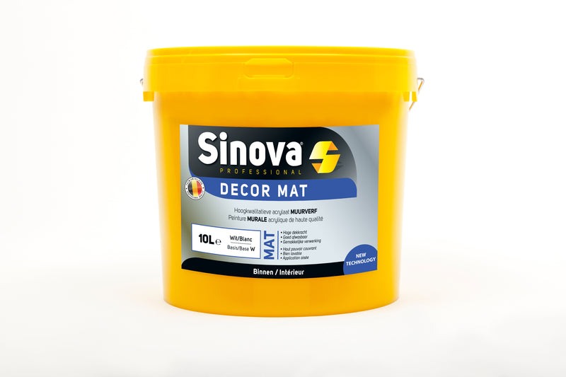 Sinova- Decormat - Wasbare mat Wit - 1L