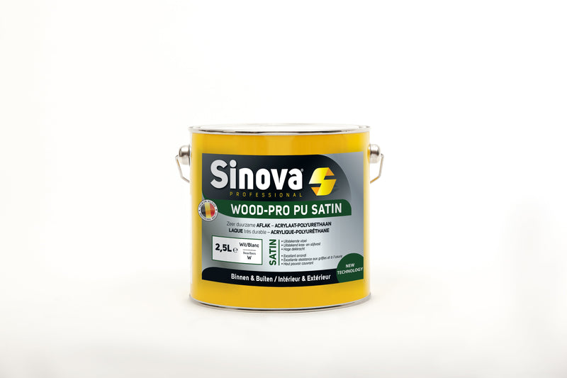 Sinova- PU SATIJN - Hout - binnen en buiten - 2,5L