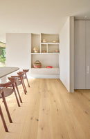 Lalegno - Parquet chêne fumé clair huilé Classic A Chablis - 14/3 x 190 x 2200 mm