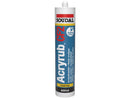 Soudal Acryrub CF2 - Mastic acrylique recouvrable rapidement 310 ml