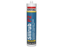Soudal Silirub P2 - Mastic silicone neutre de vitrage recouvrable 310 ml