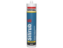 Soudal Silirub S - Mastic silicone acétique sanitaire 310 ml