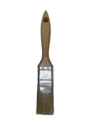 Pinceau plat soie blanche manche bois - petit